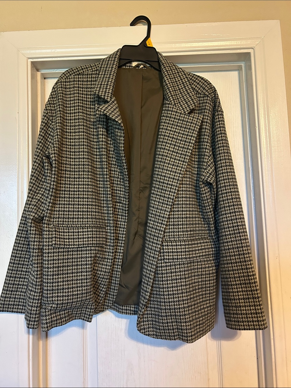 Madewell Houndstooth Blazer - Black & White